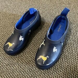 joules rain boots women's‎ size 5 Dog Print/blue             3672